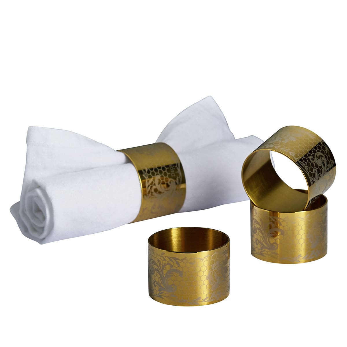 Bahia Serviettenringe 4er Geschenkset